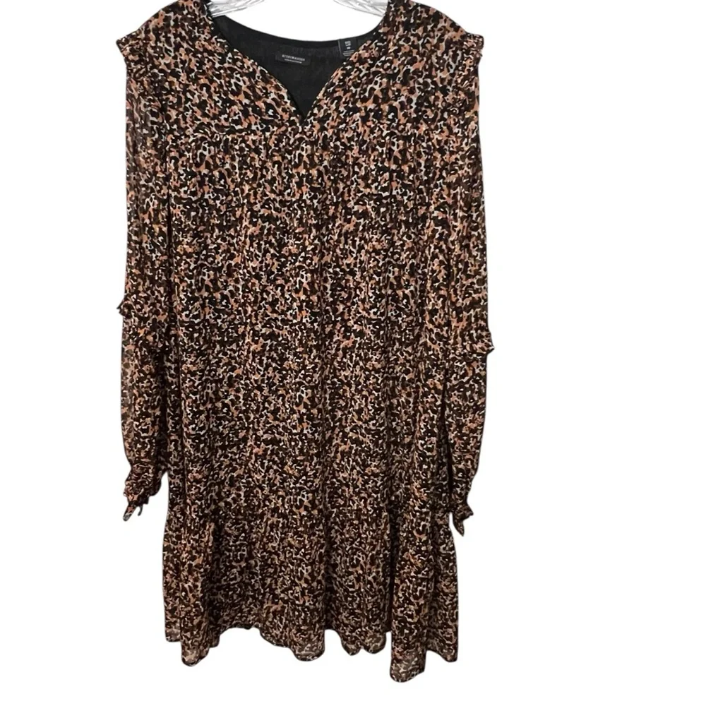 Scotch & Soda Dress Girls Size XL Leopard Print Wide Oversized Fit